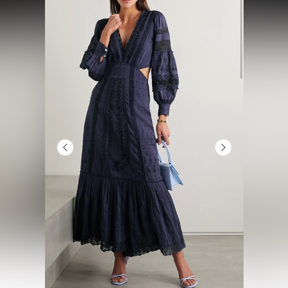 NWT love shack fancy aneesha maxi dress